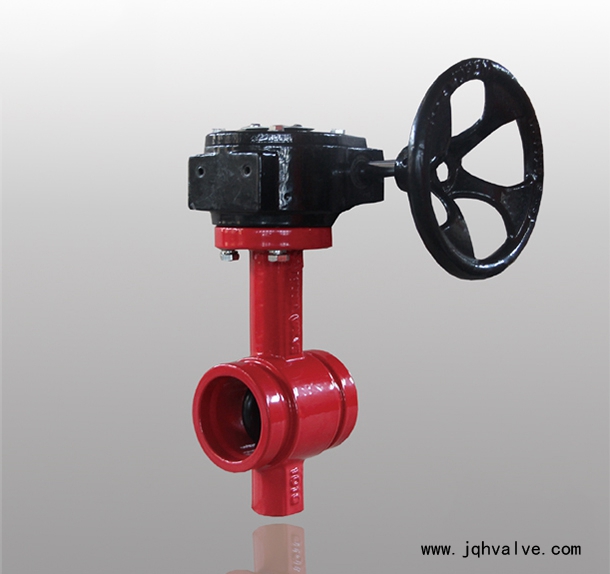 Groove sealing butterfly valve